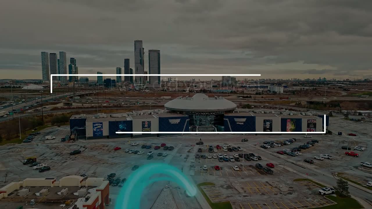 Aerial view of a commercial site with a Jule charging unit installed