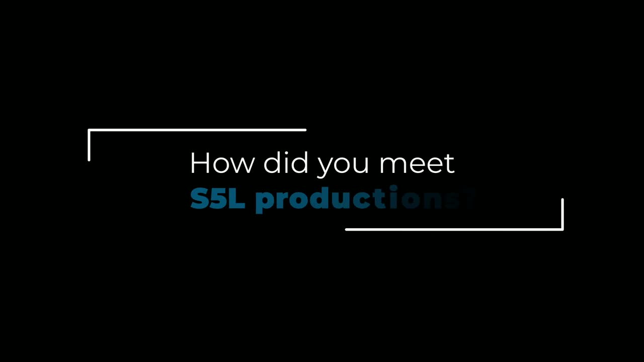 Title card asking How did you meet S5L Productions, over a Seal Canada project